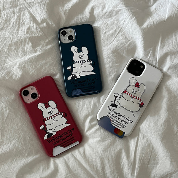 [Mademoment] Build Snowman Butty Design Phone Case