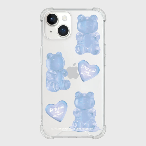 [THENINEMALL] Heart Ice Gummy Clear Phone Case (3 types)