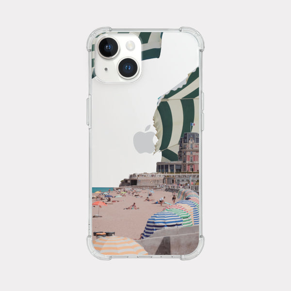 [Mademoment] Color Beach Design Clear Phone Case (3 Types)