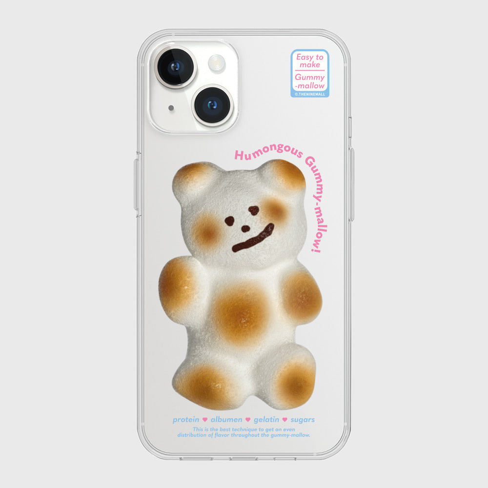 [THENINEMALL] Humongous Gummy Mallow Clear Phone Case (3 types)