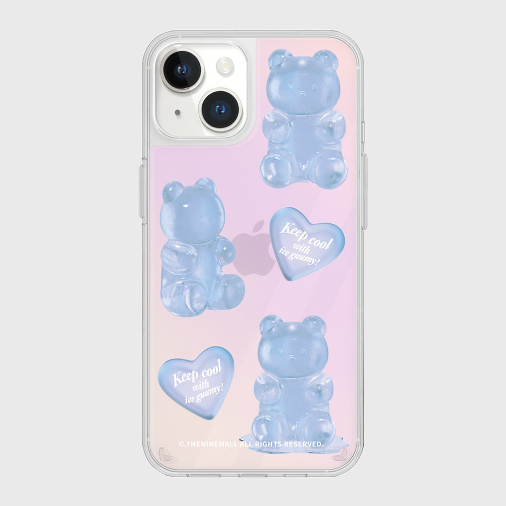 [THENINEMALL] Heart Ice Gummy Mirror Phone Case