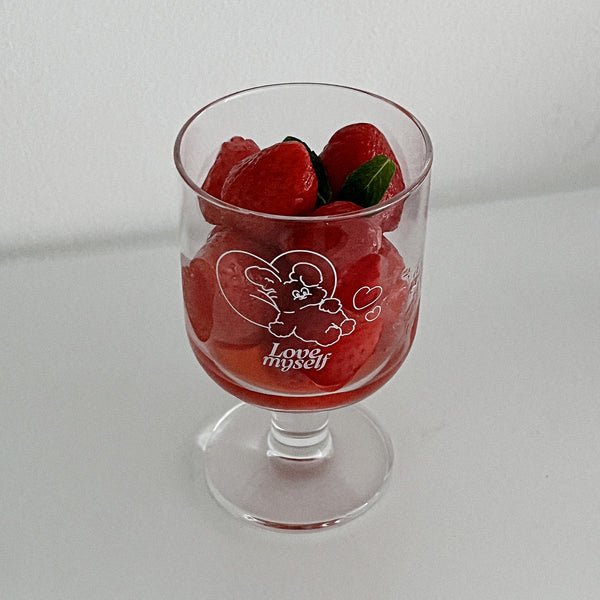 [Mademoment] Love Myself Butty Goblet Glass Cup 280ml