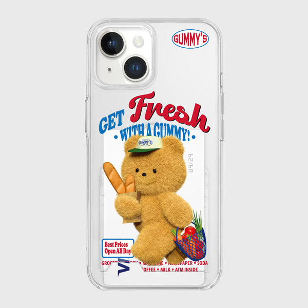 [THENINEMALL] Gummys Fresh Market Clear Phone Case (3 types)