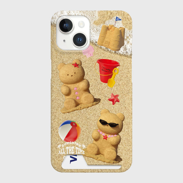 [THENINEMALL] Pattern Sand Gummy Hard Phone Case (2 types)