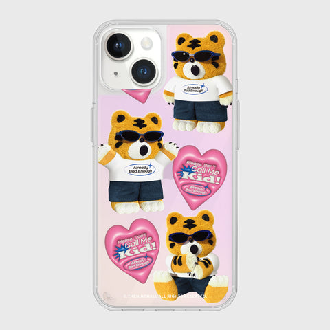 [THENINEMALL] Pattern Bad Hey Tiger Mirror Phone Case