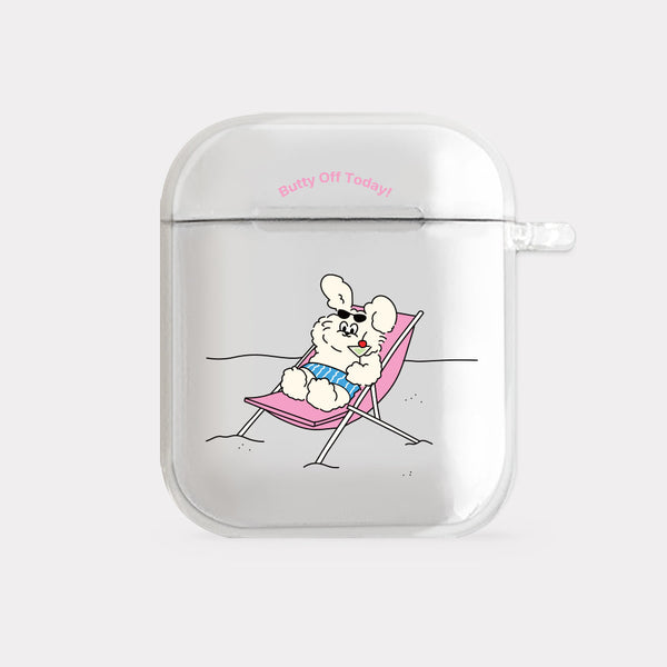 [Mademoment] Off Today Butty Design Clear AirPods Case