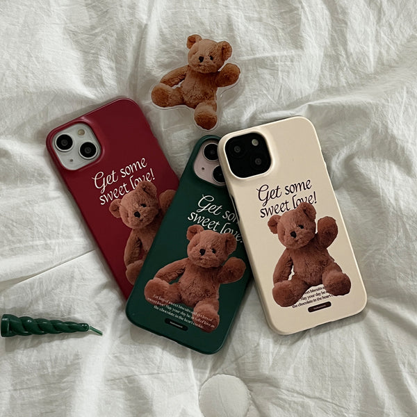 [Mademoment] Sweet Some Teddy Design Phone Case