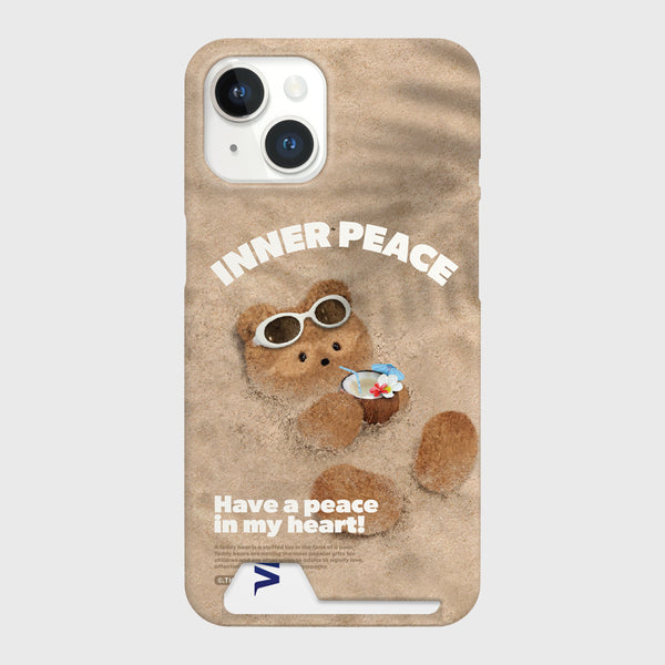 [THENINEMALL] Sand Gummy Inner Peace Hard Phone Case (2 types)