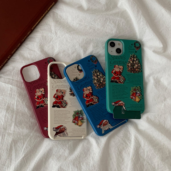 [Mademoment] Vintage Seasons Greetings Design Phone Case