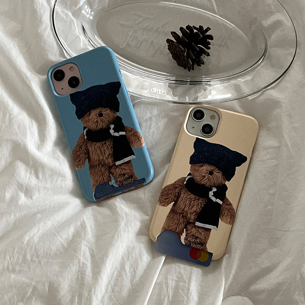 [Mademoment] Winter Fluffy Teddy Design Phone Case