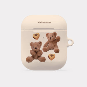 [Mademoment] Pattern Sweet Some Teddy Design AirPods Case