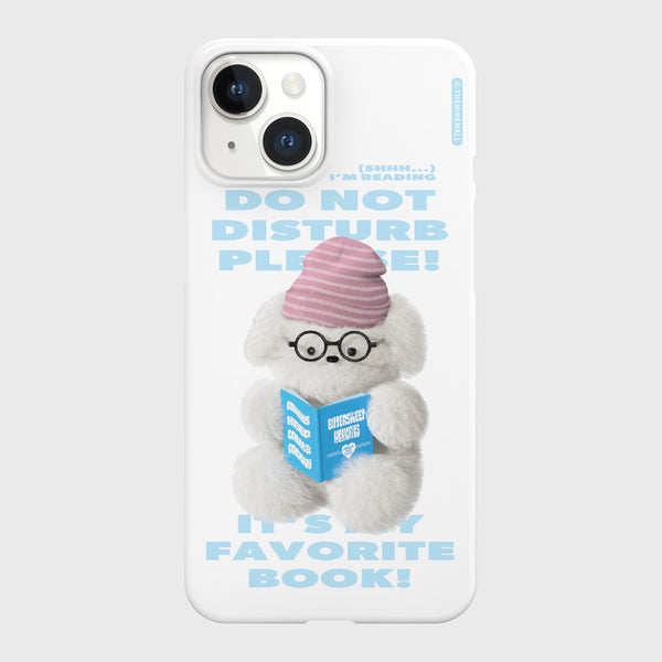 [THENINEMALL] Do Not Disturb Puppy Hard Phone Case (2 types)