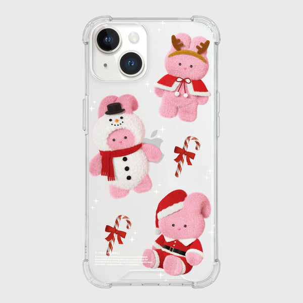 [THENINEMALL] Pattern Happy Holiday Windy Clear Phone Case (3 types)