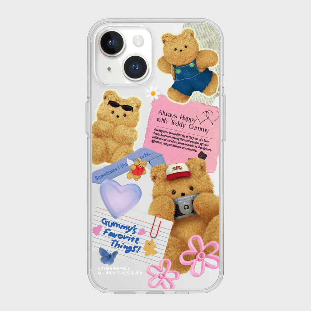 [THENINEMALL] Gummy Collage Clear Phone Case (3 types)