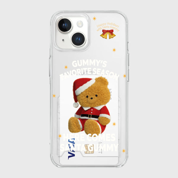 [THENINEMALL] Here Comes Santa Gummy Clear Phone Case (3 types)