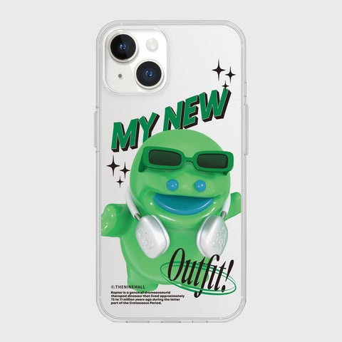 [THENINEMALL] New Outfit Raptor Clear Phone Case (3 types)