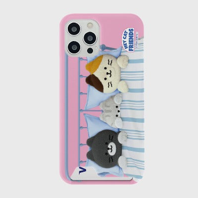 [THENINEMALL] Good Night Hey Cat Hard Phone Case (2 types)