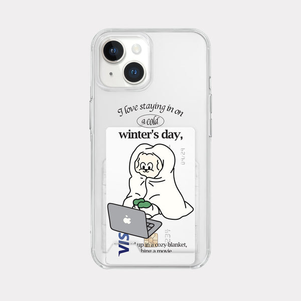 [Mademoment] Rest At Home Butty Design Clear Phone Case (3 Types)