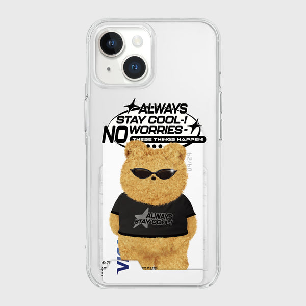 [THENINEMALL] No Worries Gummy Clear Phone Case (3 types)