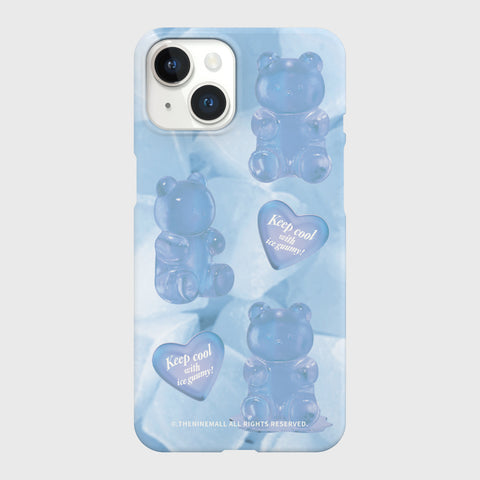 [THENINEMALL] Heart Ice Gummy Hard Phone Case (2 types)