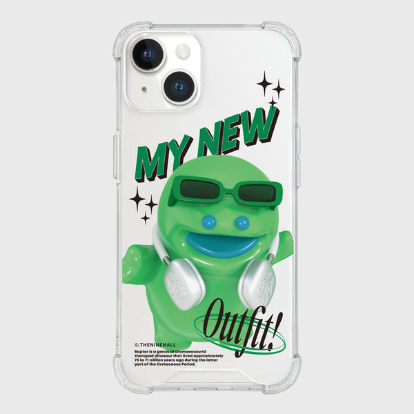 [THENINEMALL] New Outfit Raptor Clear Phone Case (3 types)