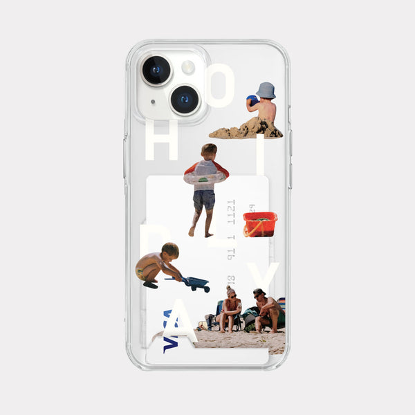 [Mademoment] Sand Play Design Clear Phone Case (3 Types)