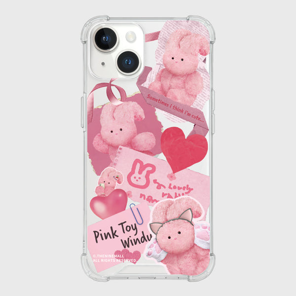 [THENINEMALL] Windy Collage Clear Phone Case (3 types)