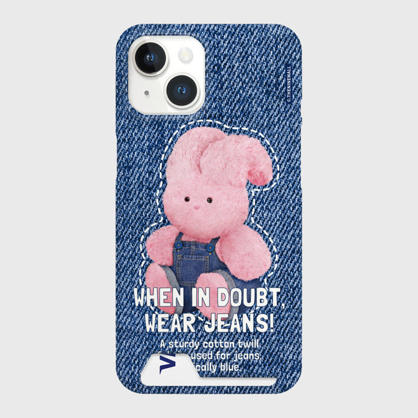 [THENINEMALL] Denim Windy Hard Phone Case (2 types)