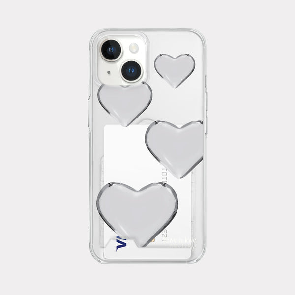 [Mademoment] Love Filled Day Design Clear Phone Case (3 Types)