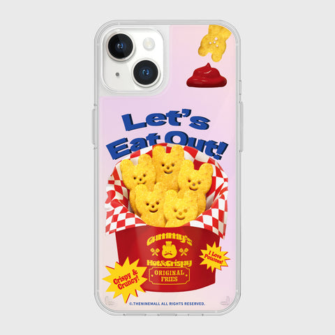 [THENINEMALL] Smile Gummy Fries Mirror Phone Case