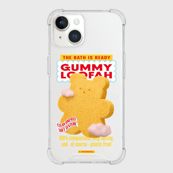 [THENINEMALL] Loofah Gummy Clear Phone Case (3 types)