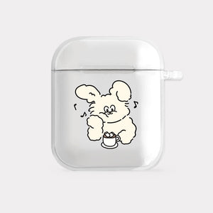 [Mademoment] Enjoy Music Butty Design Clear AirPods Case