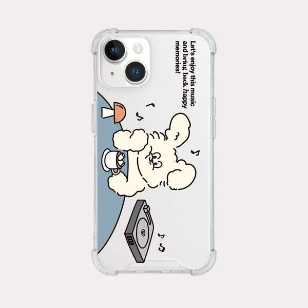 [Mademoment] Enjoy Music Butty Design Clear Phone Case (3 Types)