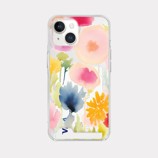 [Mademoment] Iris Garden Design Clear Phone Case (3 Types)