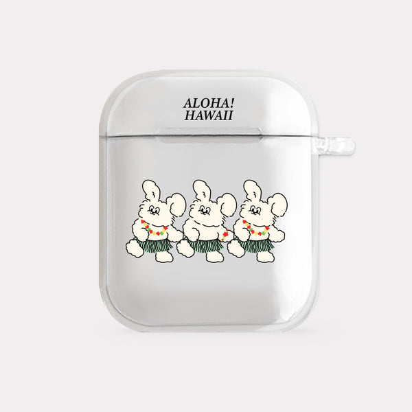 [Mademoment] Aloha Butty Design Clear AirPods Case