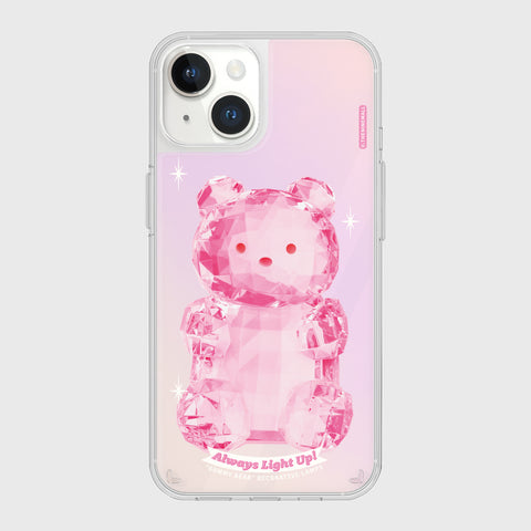 [THENINEMALL] Pink Light Gummy Mirror Phone Case