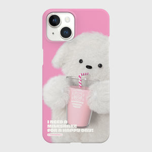 [THENINEMALL] Favorite Milkshake Hard Phone Case (2 types)