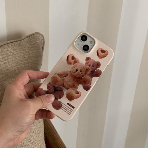 [Mademoment] Pattern Sweet Some Teddy Design Phone Case