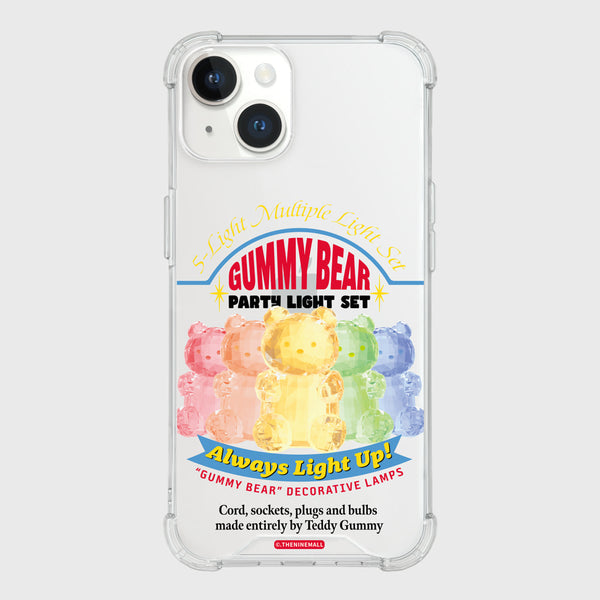 [THENINEMALL] Gummy Light Set Clear Phone Case (3 types)