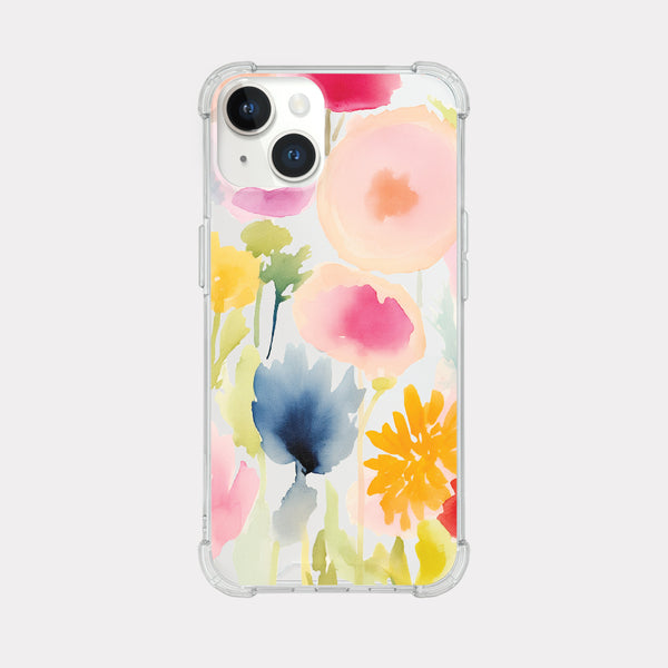 [Mademoment] Iris Garden Design Clear Phone Case (3 Types)