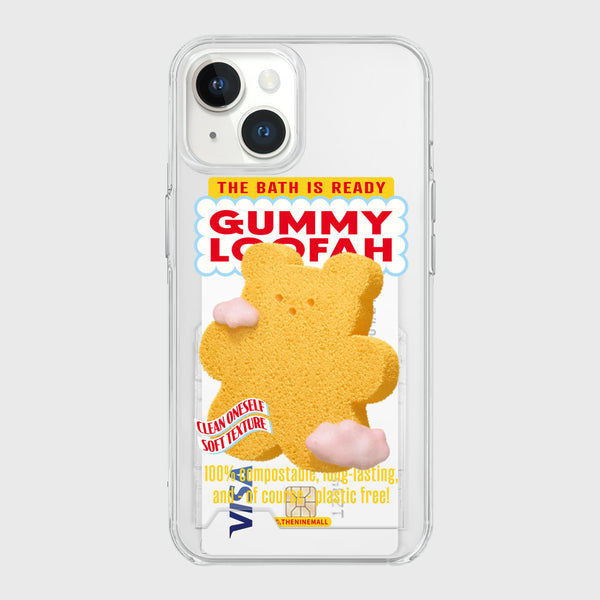 [THENINEMALL] Loofah Gummy Clear Phone Case (3 types)