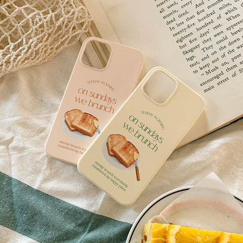 [Mademoment] Sunday Morning Lettering Design Phone Case