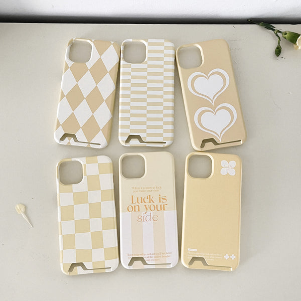 [Mademoment] Coloring Yellow Design Phone Case