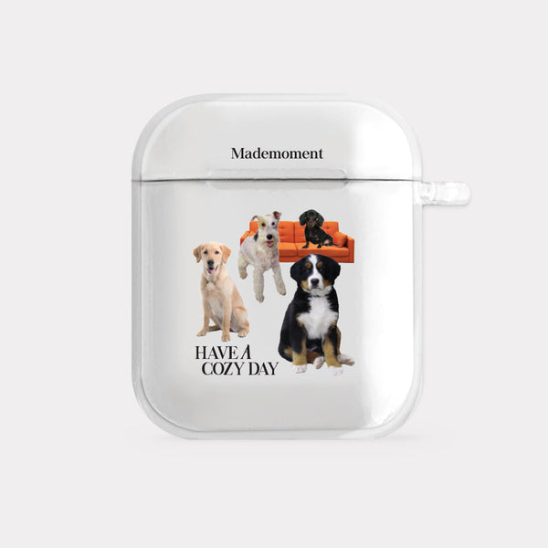 [Mademoment] Cozy Rest Day Design Clear AirPods Case