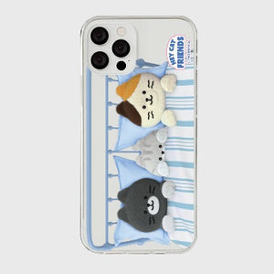 [THENINEMALL] Good Night Hey Cat Clear Phone Case (3 types)