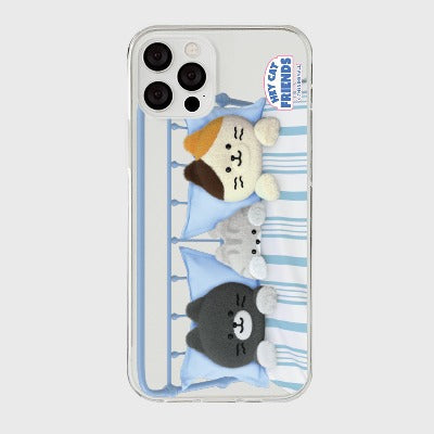 [THENINEMALL] Good Night Hey Cat Clear Phone Case (3 types)