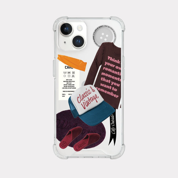 [Mademoment] Chilly Outside Sticker Design Clear Phone Case (4 Types)