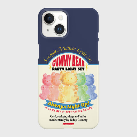 [THENINEMALL] Gummy Light Set Hard Phone Case (2 types)