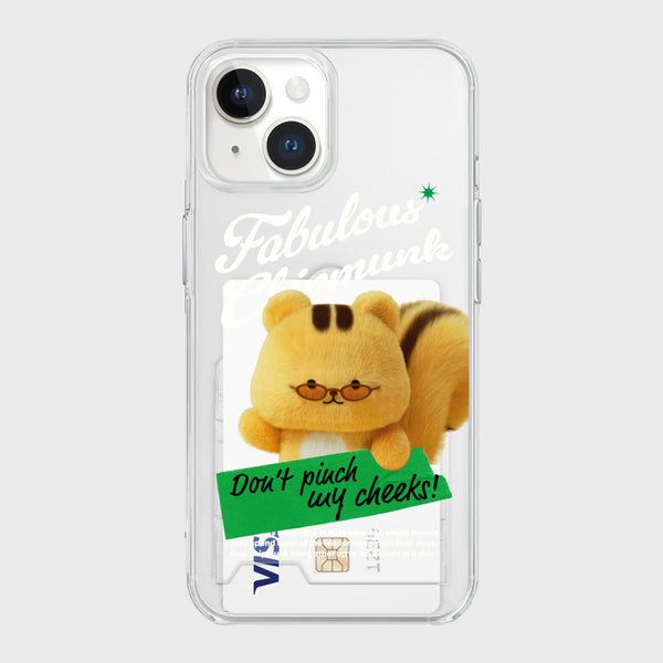 [THENINEMALL] Fabulous Chipmunk Clear Phone Case (3 types)