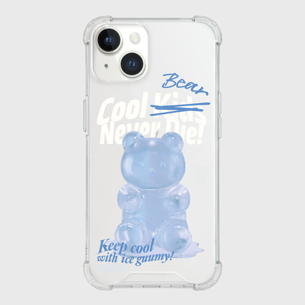 [THENINEMALL] Basic Ice Gummy Clear Phone Case (3 types)